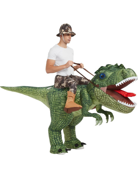 Disfraz Inflable T Rex Deluxe para Adultos - Halloween