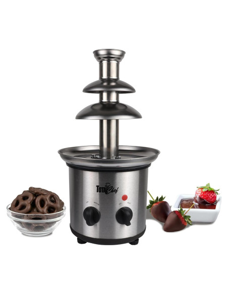 Fuente de Chocolate Total Chef 3 Niveles 680g Acero Inoxidable