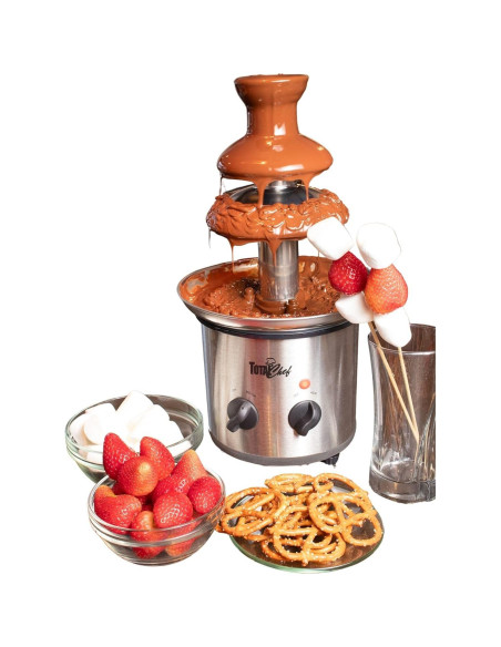 Fuente de Chocolate Total Chef 3 Niveles 680g Acero Inoxidable