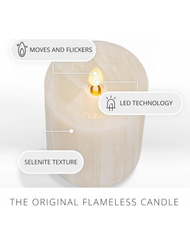 Vela LED Luminara Cisne Blanco 7,62 cm x 11,43 cm