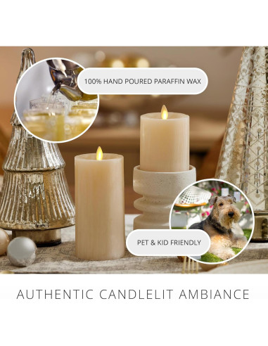 Vela LED Luminara Cisne Blanco 7,62 cm x 11,43 cm