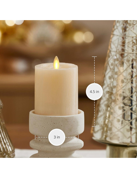 Vela LED Luminara Cisne Blanco 7,62 cm x 11,43 cm