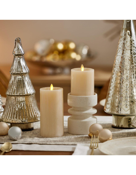 Vela LED Luminara Cisne Blanco 7,62 cm x 11,43 cm