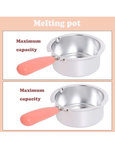 Olla Fondue Eléctrica Mini Rosa para Chocolate y Mantequilla