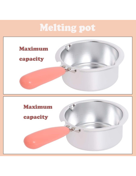 Olla Fondue Eléctrica Mini Rosa para Chocolate y Mantequilla