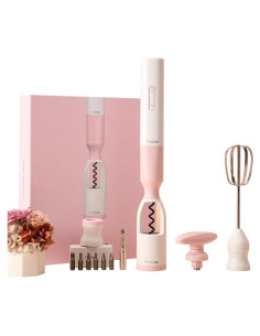 Juego de destornillador eléctrico HETAOCHPIE 6 en 1 Rosa