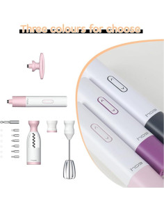 Juego de destornillador eléctrico HETAOCHPIE 6 en 1 Rosa 2