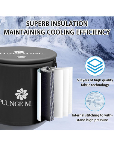 Tina de Inmersión Fría PLUNGE MAGIC XL Portátil 454L