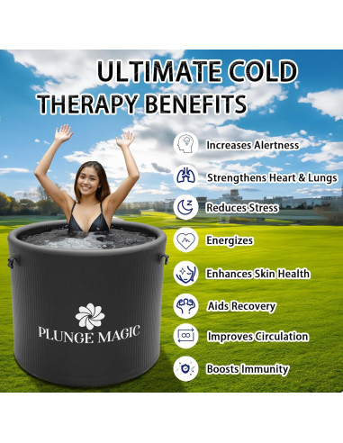 Tina de Inmersión Fría PLUNGE MAGIC XL Portátil 454L