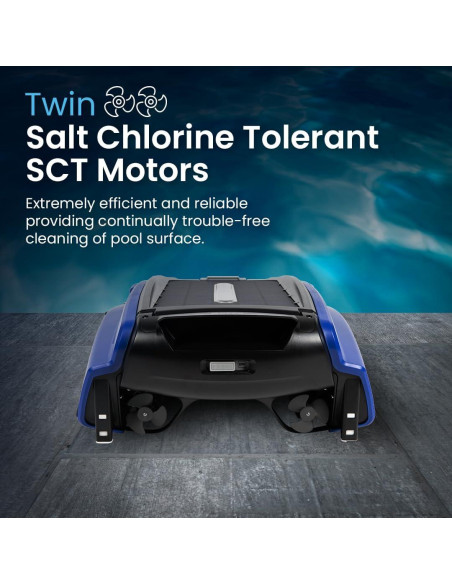 Limpiador Robótico de Piscina Betta SE Solar 30h Azul