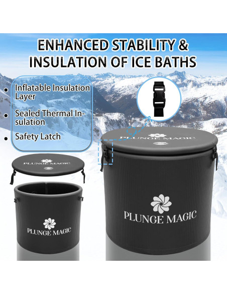 Tina de Inmersión Fría PLUNGE MAGIC XL Portátil 454L