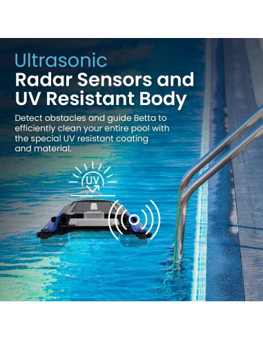 Limpiador Robótico de Piscina Betta SE Solar 30h Azul