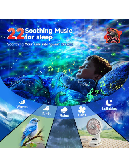 Proyector de Luz Nocturna Dinosaurio TK.CO. WH-E23 316 Modos