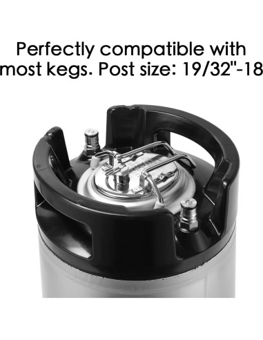 Barril de Cerveza Triple J 19L Acero Inoxidable Premium