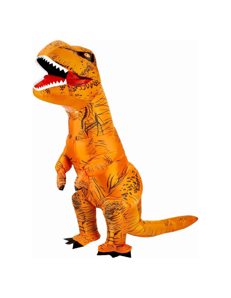 Disfraz Inflable T-Rex Adulto Marrón Cosplay Divertido