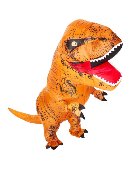 Disfraz Inflable T-Rex Adulto Marrón Cosplay Divertido