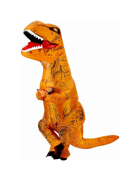 Disfraz Inflable T-Rex Adulto Marrón Cosplay Divertido