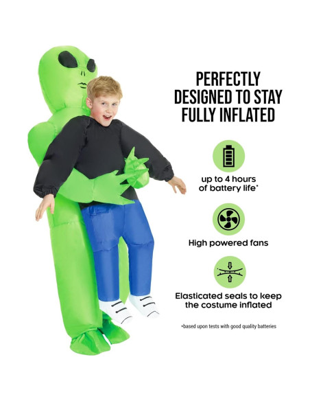 Disfraz Inflable de Alienígena Morph para Niños Disfraz Inflable de Alienígena Morph para Niños