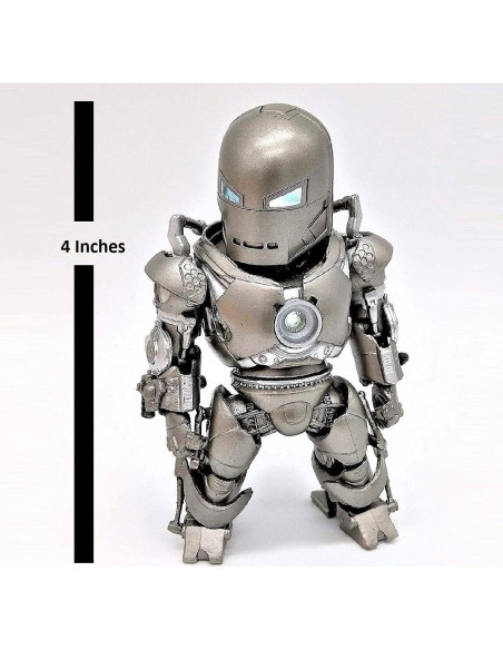 Figura de Acción Ironman Mark I con Reactor Arc LED - 10 cm Figura de Acción Ironman Mark I con Reactor Arc LED - 10 cm