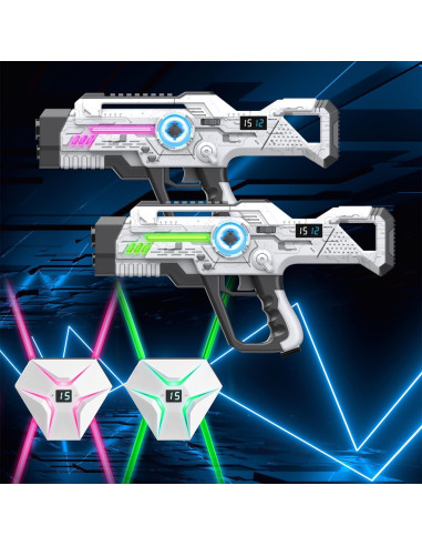 Juego de Laser Tag Recargable WINYEA 2 Jugadores LED