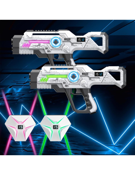 Juego de Laser Tag Recargable WINYEA 2 Jugadores LED