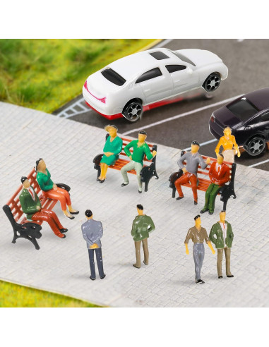 Accesorios de Escenografía Sratte 64 Pcs Miniaturas 1:50