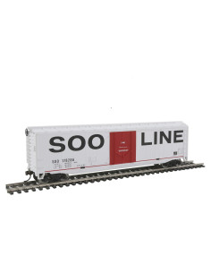Vagón de Carga HO Walthers Soo Line 50' Ruedas de Metal