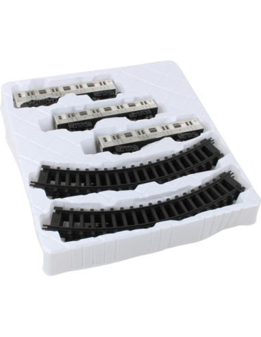 Conjunto de tren a pilas MTA Nueva York 3 piezas con vía 99x63.5cm