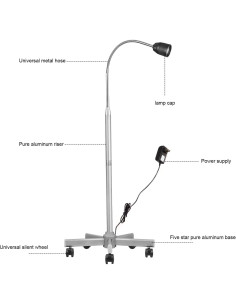 Lámpara de examen médico Global-Dental 35W luz halógena 2