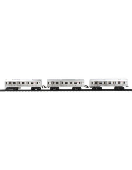 Conjunto de tren a pilas MTA Nueva York 3 piezas con vía 99x63.5cm