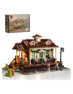 FUNWHOLE Estación de Tren Viejo Oeste 1975 Piezas 3,08 kg