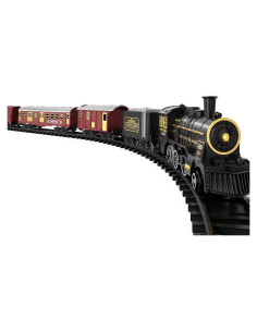 Juego de tren TEMI eléctrico con humo y luces para niños