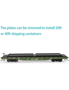 Carro Plano Transportador Evemodel C8741U Escala HO 1:87 U.S. Army 2