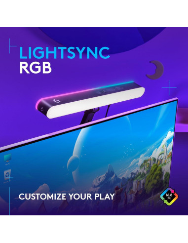 Logitech G Litra Beam LX Luz LED RGB Doble Cara para Streaming