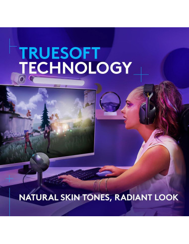 Logitech G Litra Beam LX Luz LED RGB Doble Cara para Streaming