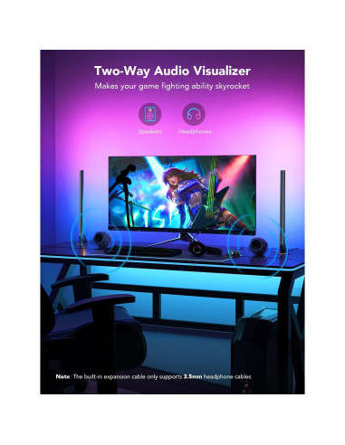 Barras de Luz Gaming Govee H6047 RGBIC con Controlador