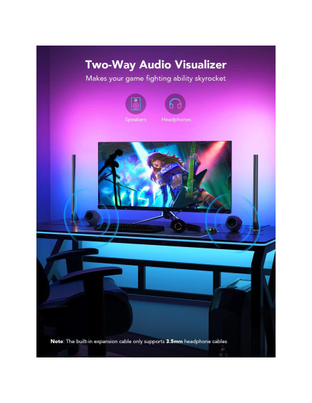 Barras de Luz Gaming Govee H6047 RGBIC con Controlador