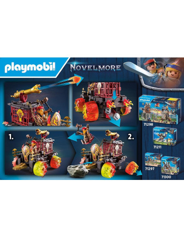 Carro de Asalto Playmobil Raiders de Burnham 28x12x19cm