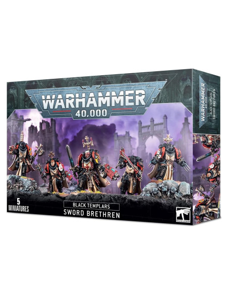 Miniaturas Games Workshop Templarios Negros 5 Guerreros Miniaturas Games Workshop Templarios Negros 5 Guerreros