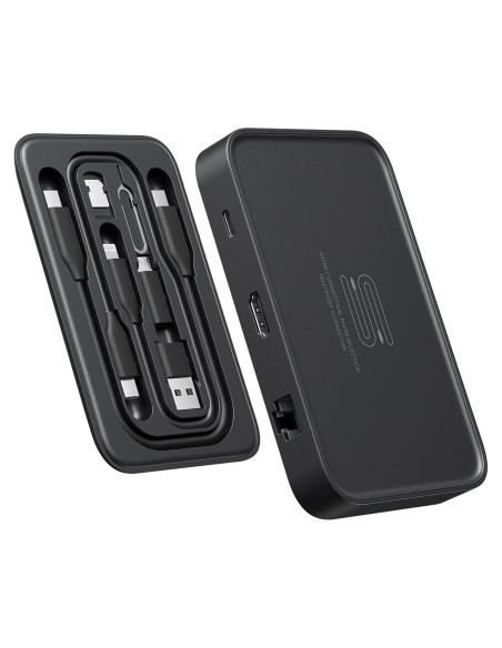 Hub USB C 7-en-1 JSAUX con HDMI 4K y 100W de carga