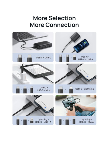 Hub USB C 7-en-1 JSAUX con HDMI 4K y 100W de carga