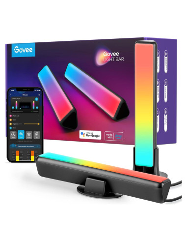 Barras de Luz LED Govee H6056 RGBICWW para TV y Juegos