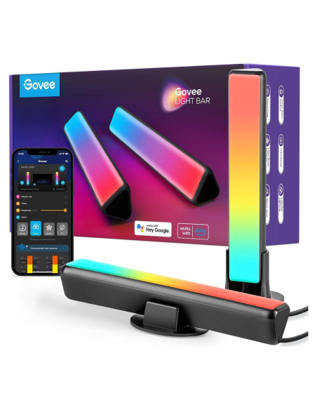 Barras de Luz LED Govee H6056 RGBICWW para TV y Juegos