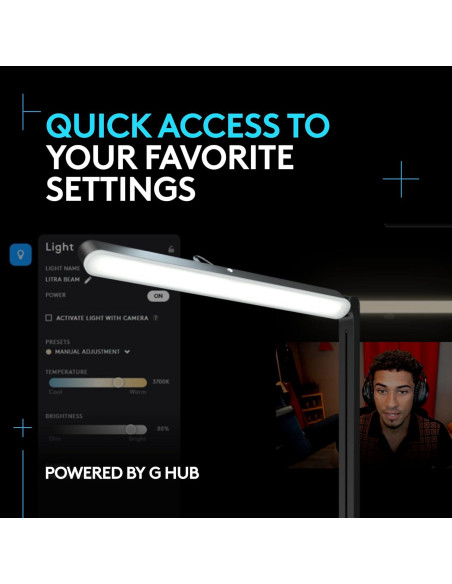 Logitech G Litra Beam Luz LED para Juegos Ajustable