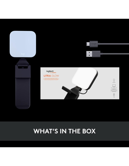 Luz LED Logitech Litra Glow para Streaming con TrueSoft