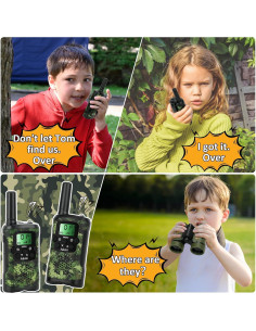 Walkie Talkies Aikmi para Niños 2 Vías 22 Canales Verde 2