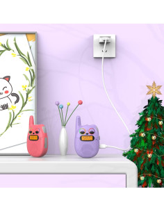 Walkie Talkies Qniglo Niños 3 Paquete Recargables 4,83 km 2