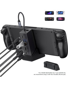 Estación de Acoplamiento JSAUX 6-en-1 para ROG Ally X 4K 2