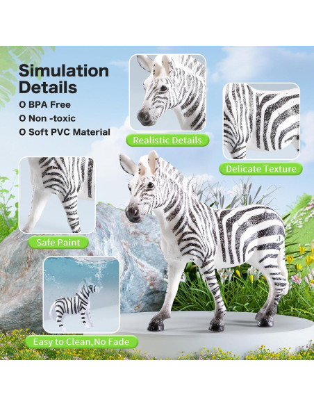 41 Piezas Figuras de Animales de Safari RISUNTOY Juguetes Educativos