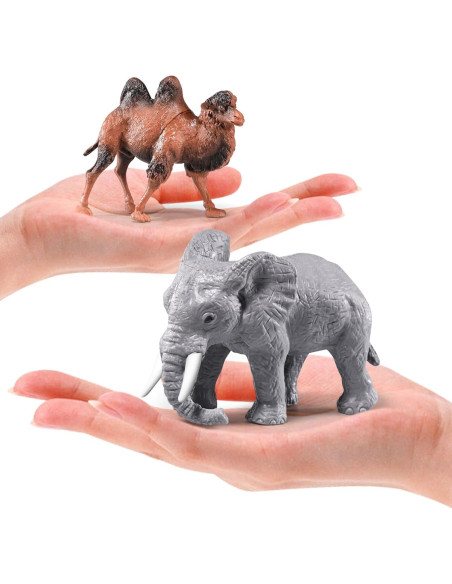 41 Piezas Figuras de Animales de Safari RISUNTOY Juguetes Educativos